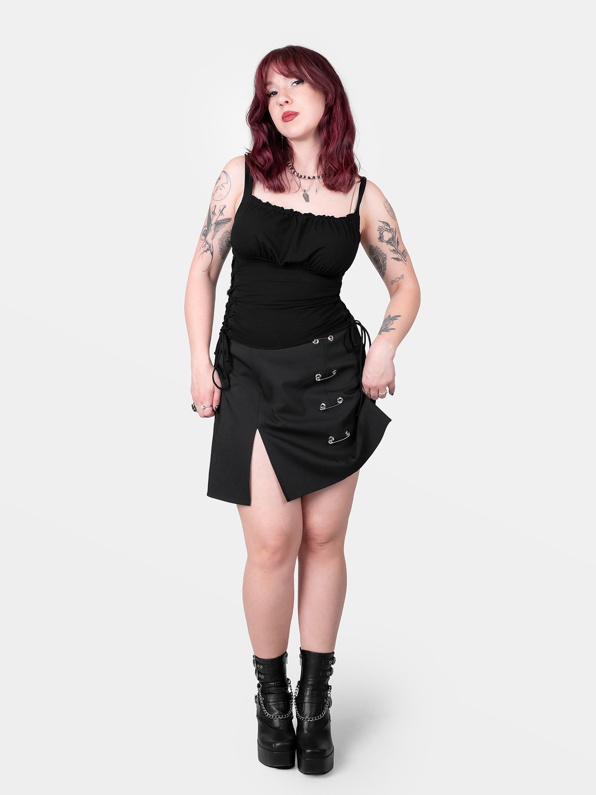 Top milkmaid z wiązaniami Vixen