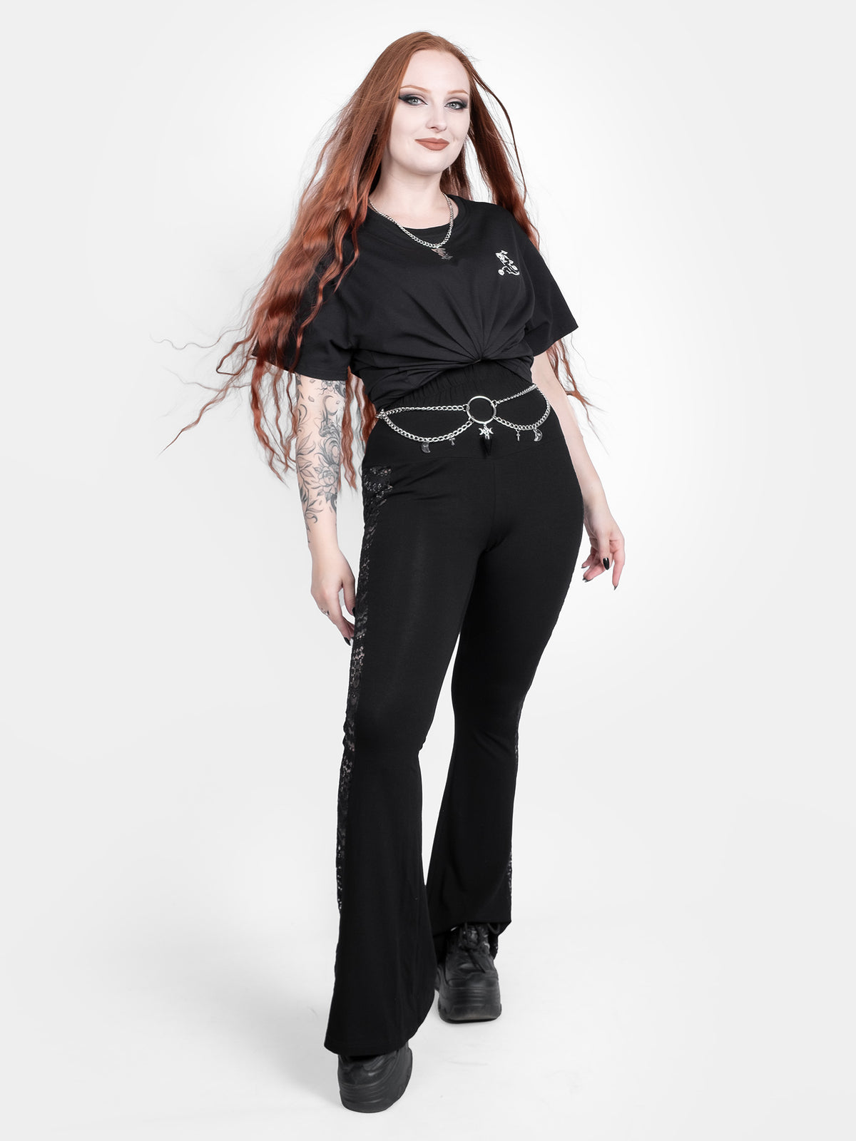 T-shirt z haftem Snapdragon
