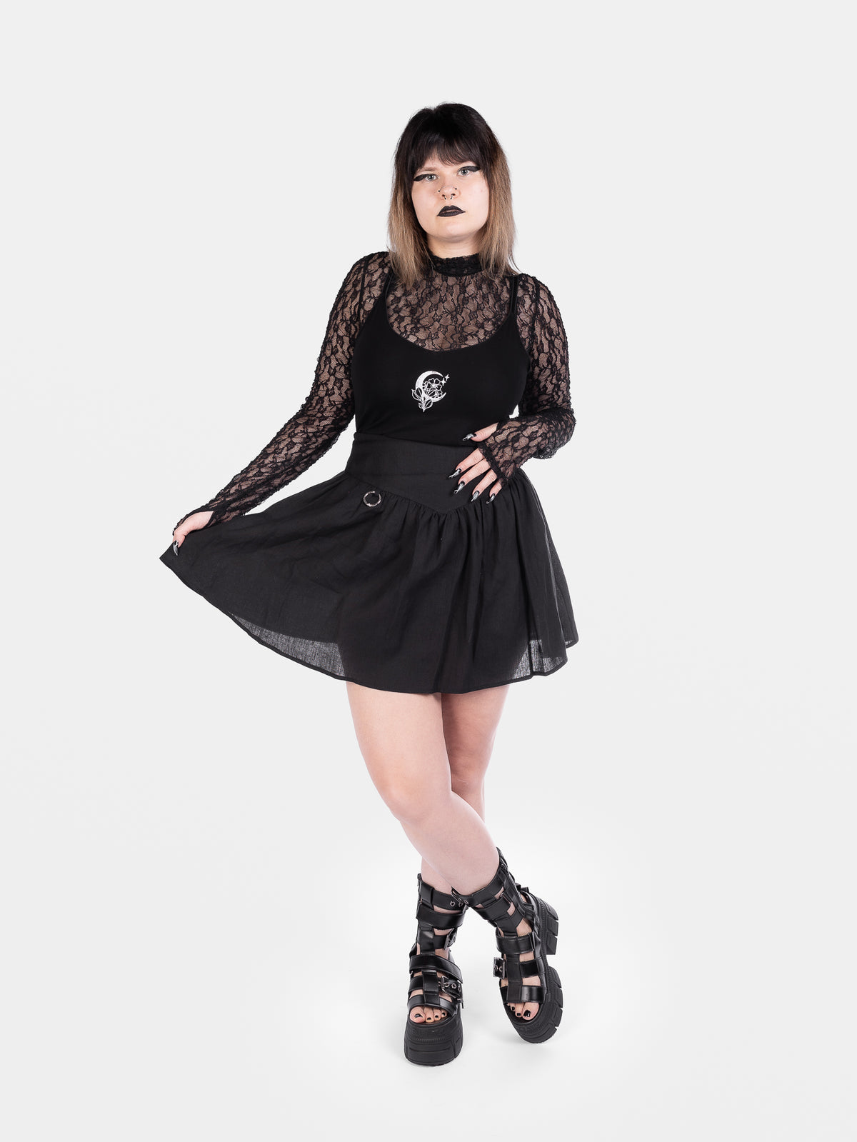 Daredevil Linen Mini Skirt 