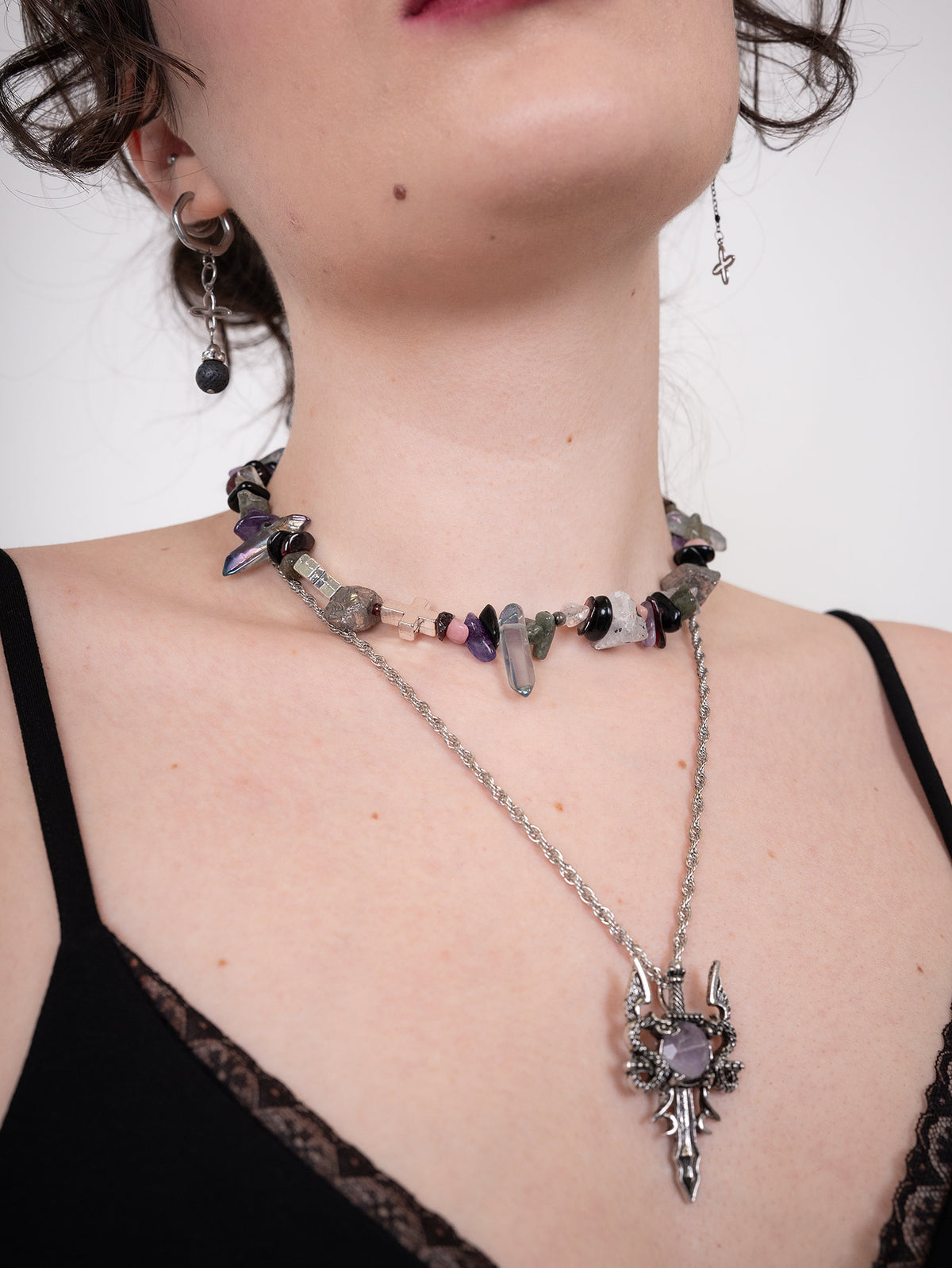 Choker z kamieni naturalnych Mantra