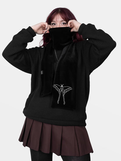 Avelune Embroidered Velvet Scarf 