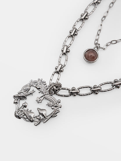 Wildwood Strawberry Quartz Double Necklace