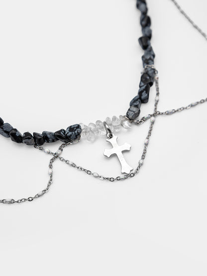Choker z kamieni naturalnych Disturbed