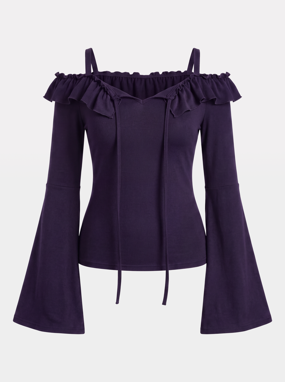 Fioletowa bluzka off shoulders Enchant