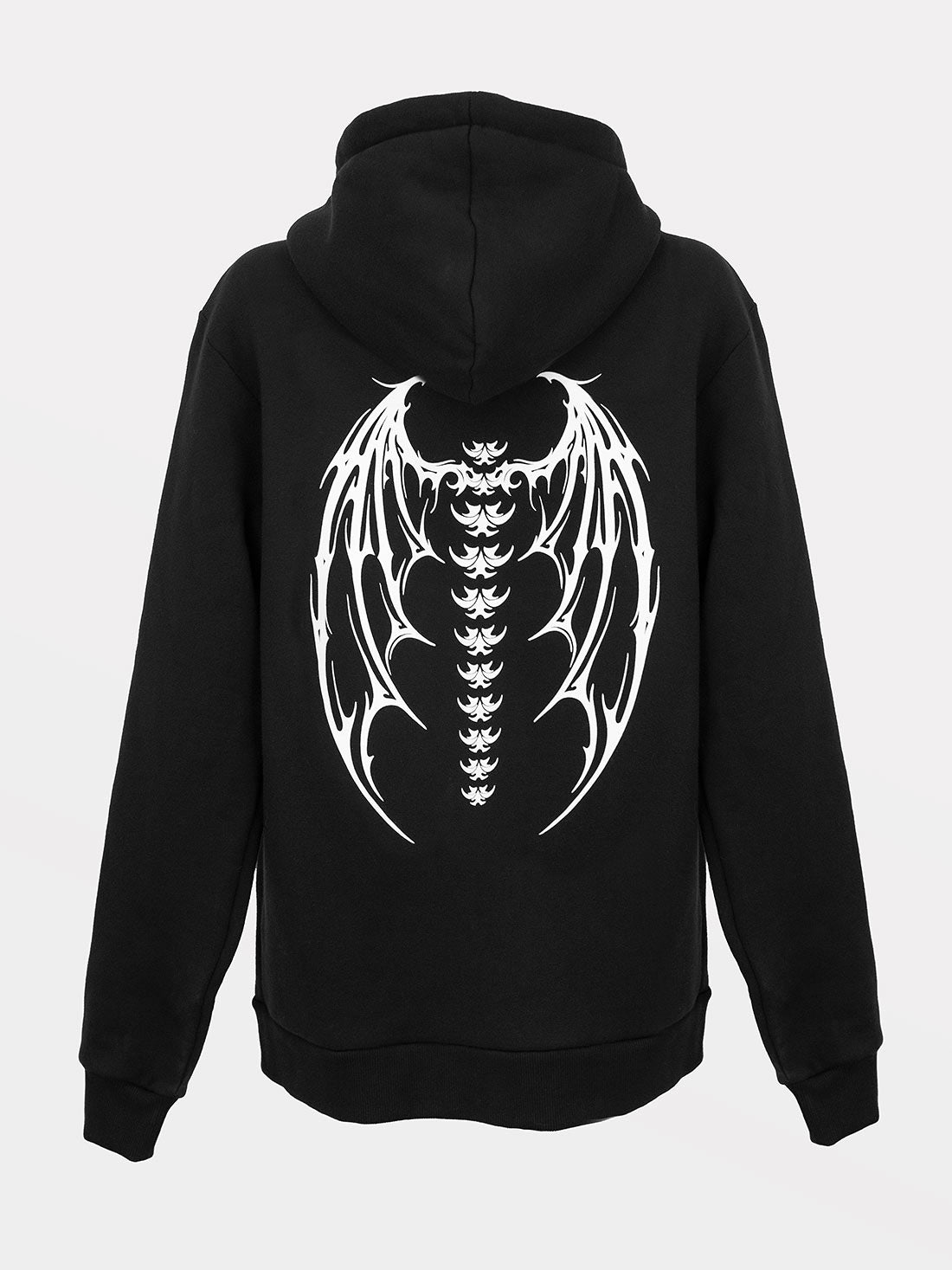 Rozpinana bluza z bawełny organicznej Demon Wings