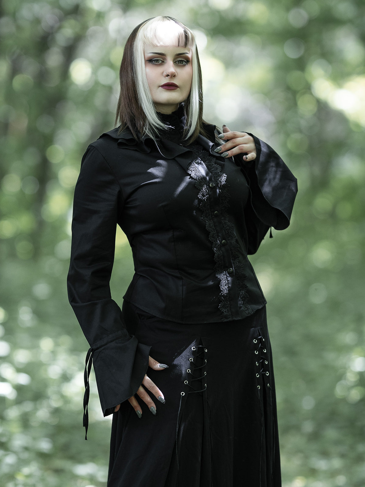 Koszula z żabotem Nosferatu