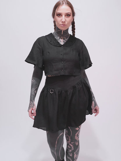 Daredevil Linen Mini Skirt 