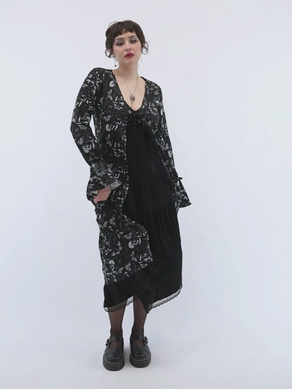 Moonveil Long Tied Cardigan 