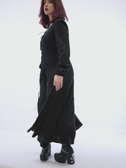 Apathy Lace Up Blouse 