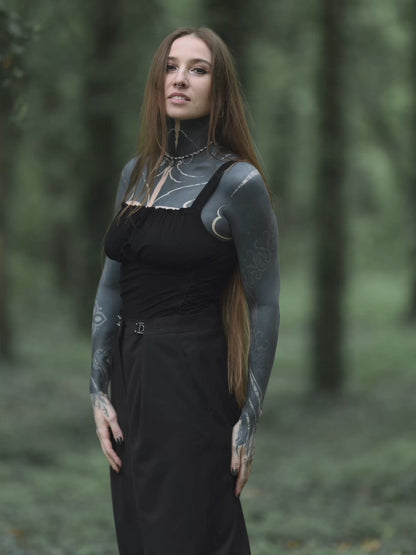 Top milkmaid z wiązaniami Vixen