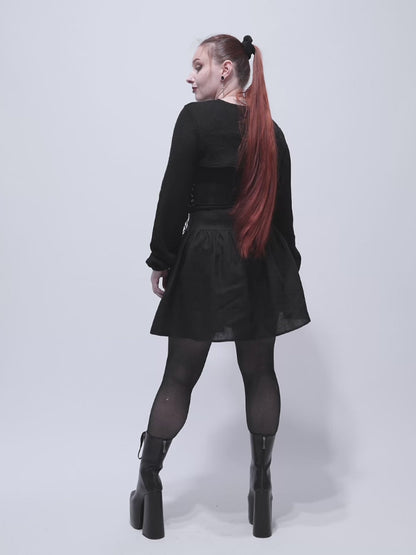 Daredevil Linen Mini Skirt 