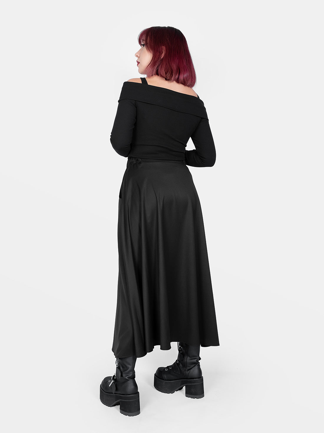 Beatrice Button Maxi Skirt