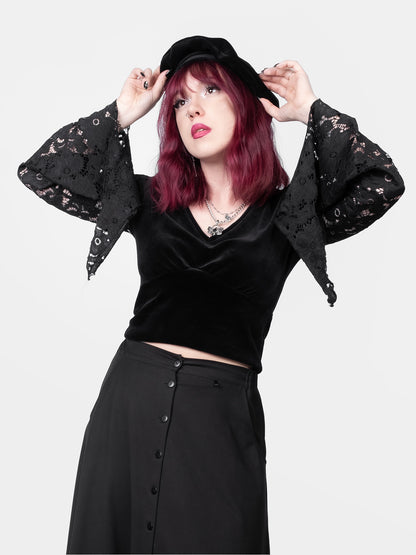 Cotton velour beret