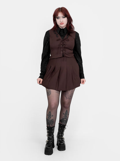 Brązowa tennis skirt