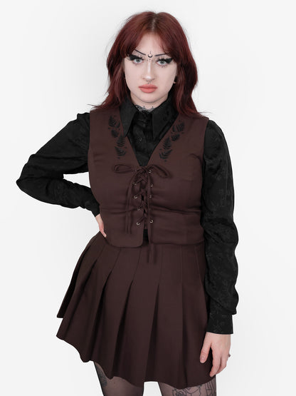 Brązowa tennis skirt