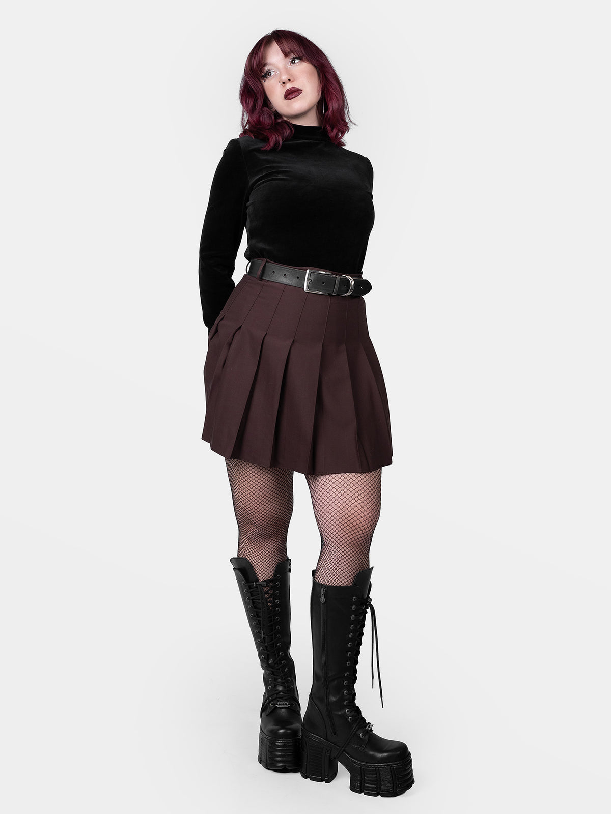 Brązowa tennis skirt