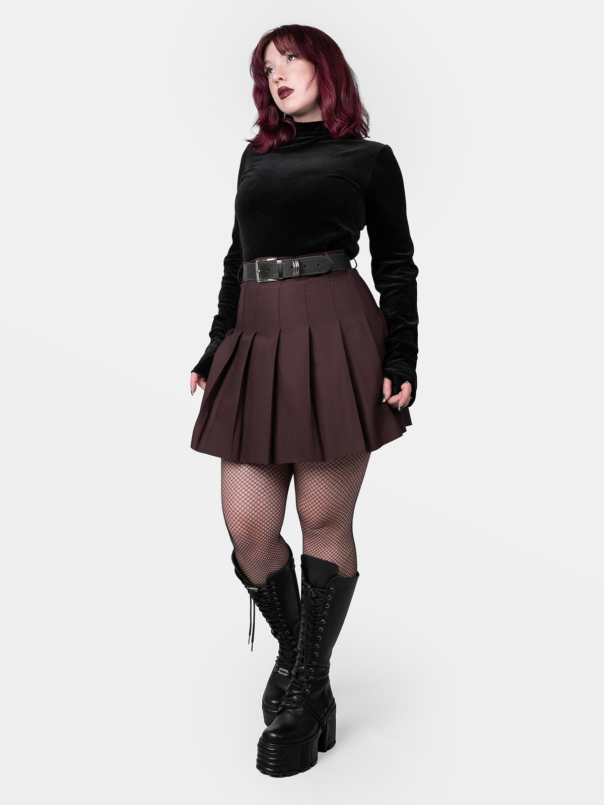 Brązowa tennis skirt