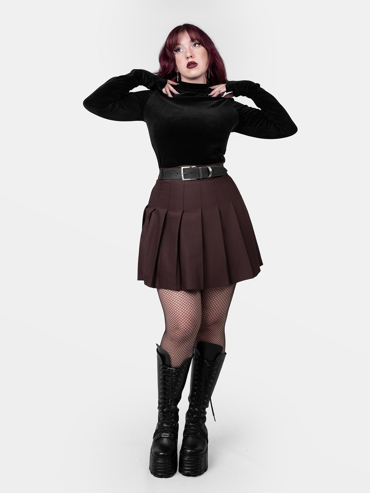 Brązowa tennis skirt