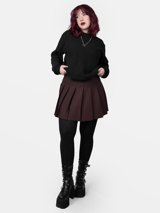 Brązowa tennis skirt