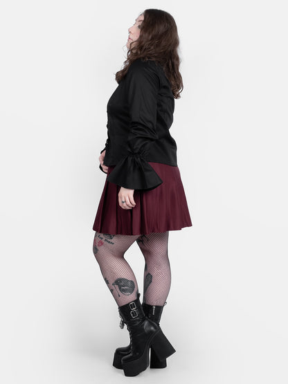 Burgundowa tennis skirt