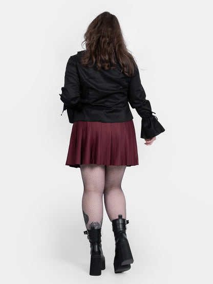Burgundowa tennis skirt