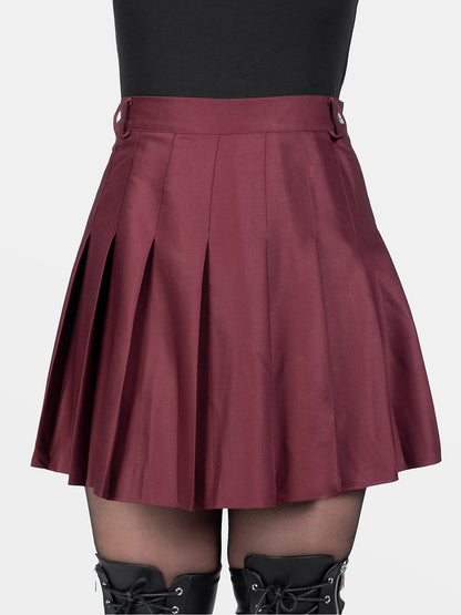Burgundowa tennis skirt