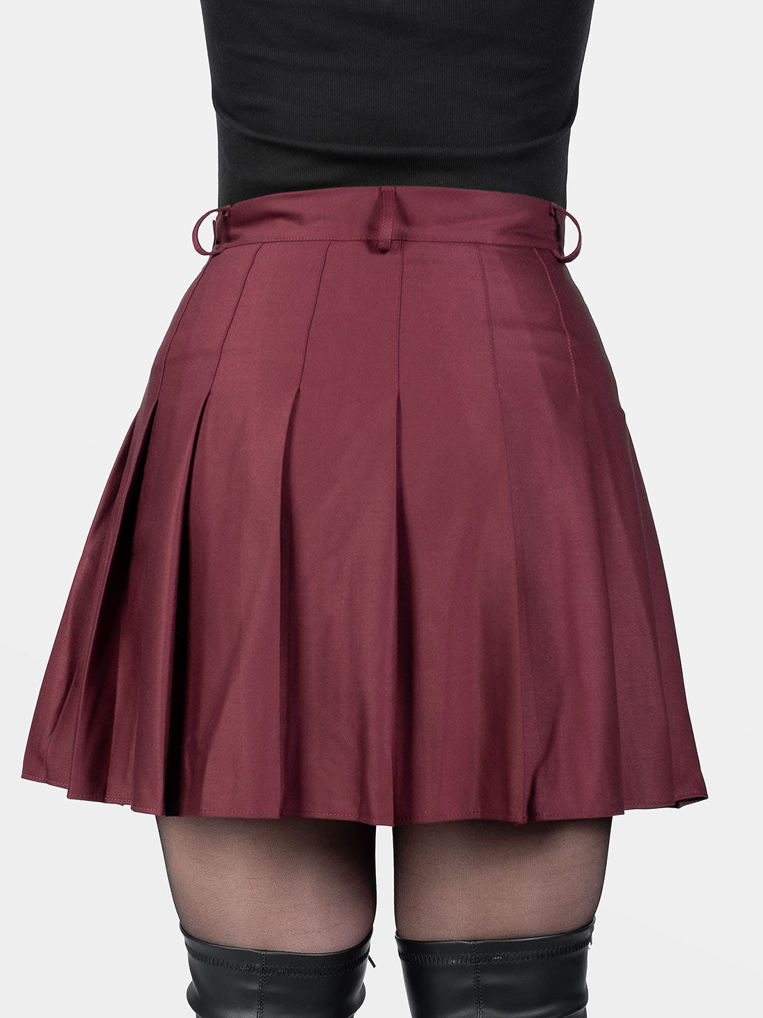 Burgundowa tennis skirt