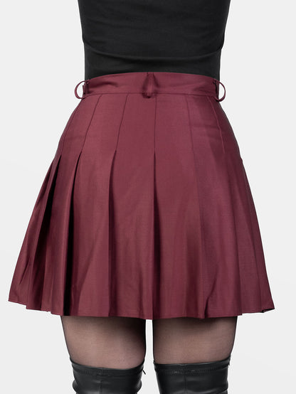 Burgundowa tennis skirt