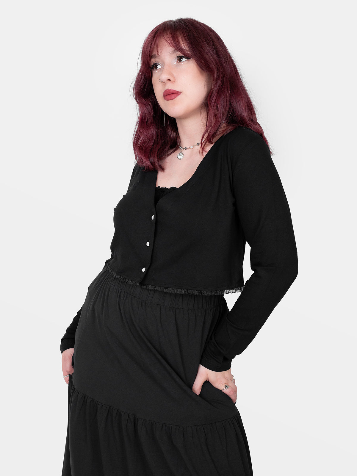 Lenzing™ Ecovero™ Dixi Cropped Cardigan