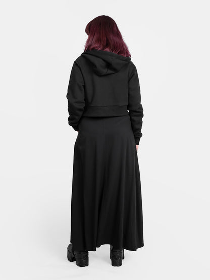 Gloom Embroidered Cropped Hoodie