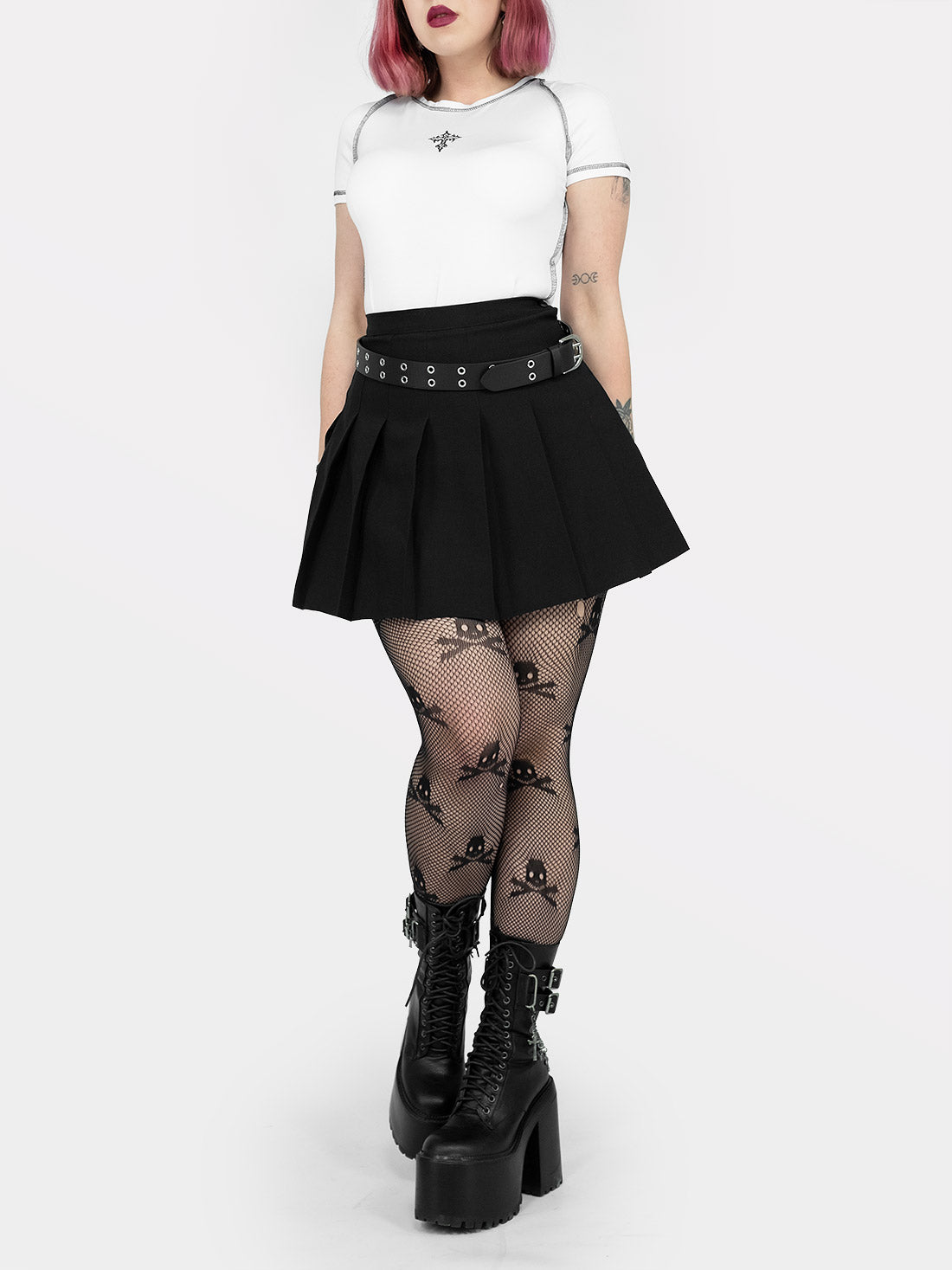 White top with Holy cross embroidery