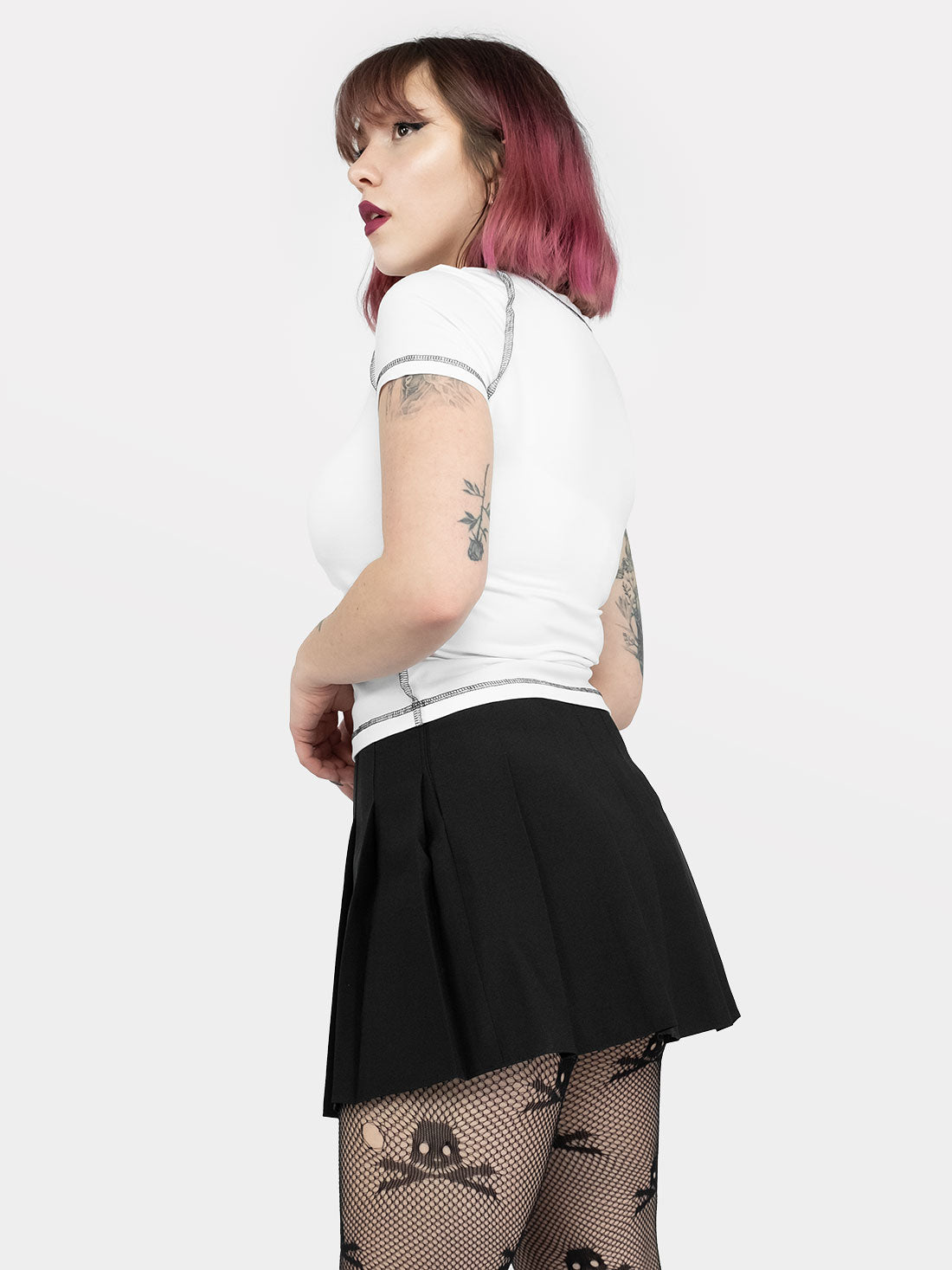 White top with Holy cross embroidery