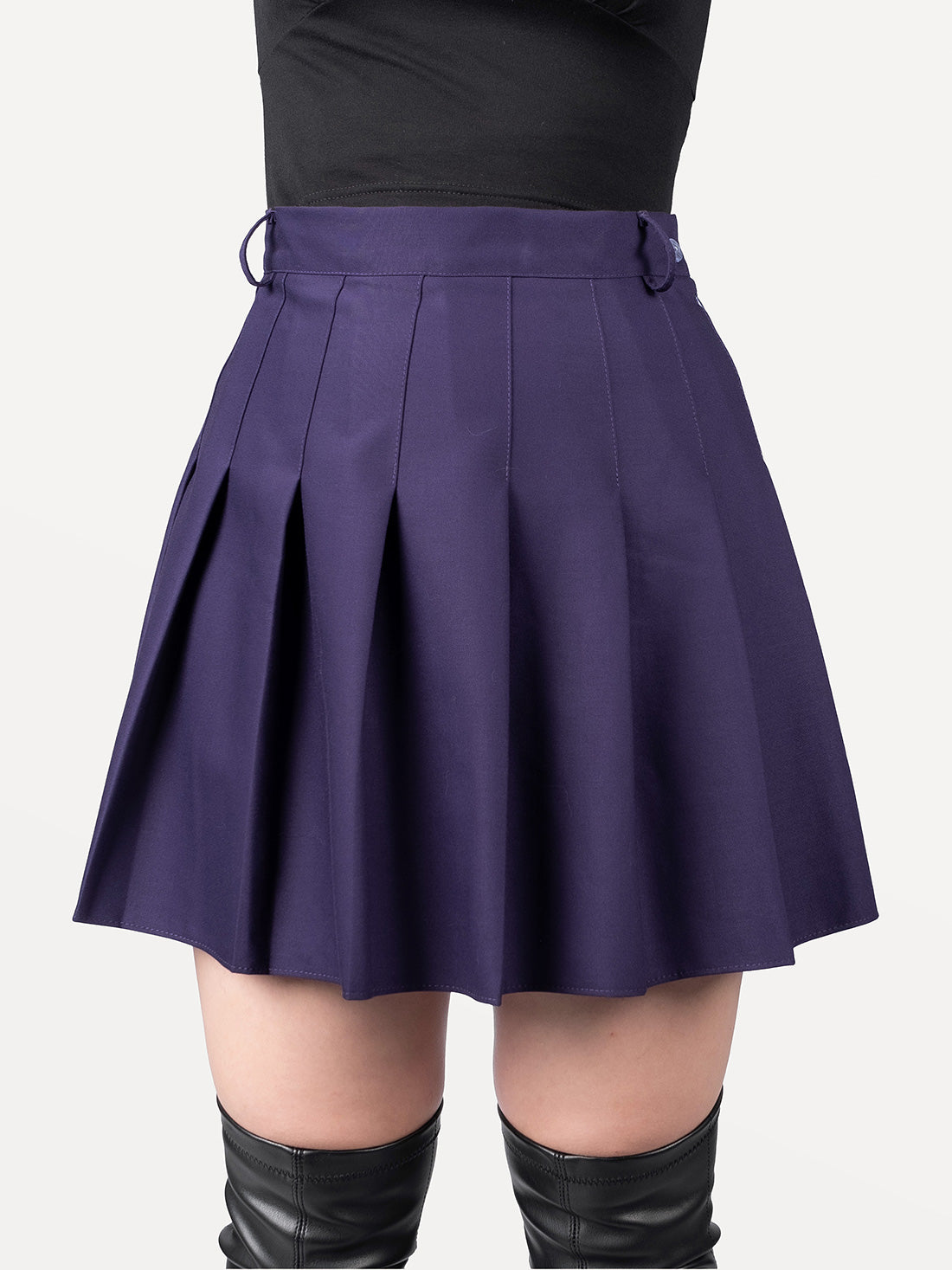 Fioletowa tennis skirt ze szlufkami