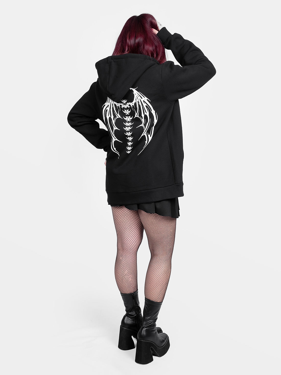 Rozpinana bluza z bawełny organicznej Demon Wings