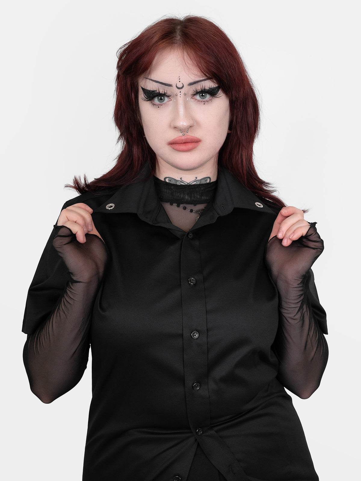 Czarna koszula z printem Damnation