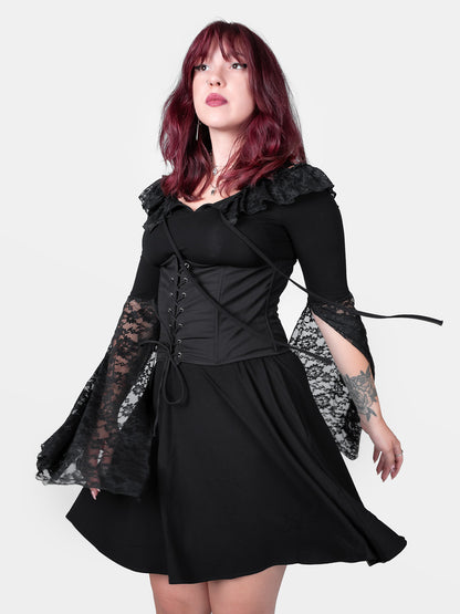 Sukienka z koronkowymi rękawami Enchantress