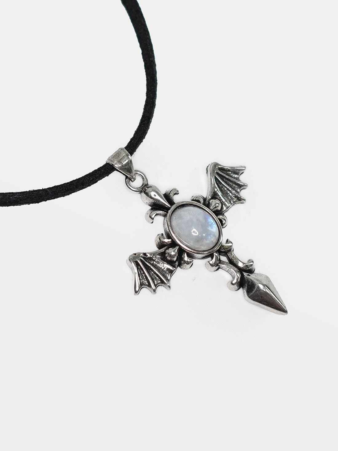 Choker z kamieniem księżycowym Angel Wing