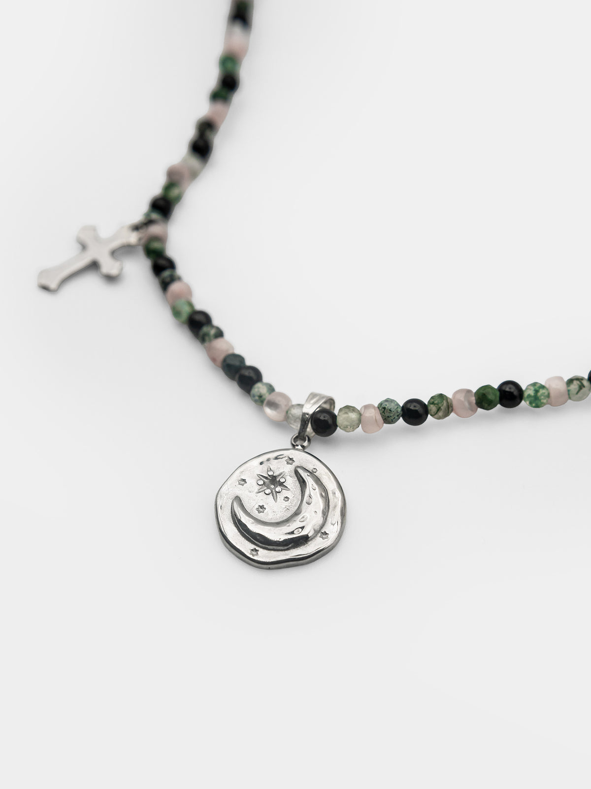 Choker z kamieni naturalnych Orchid