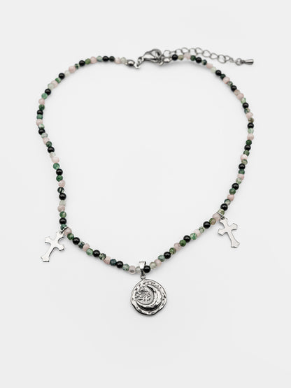Choker z kamieni naturalnych Orchid