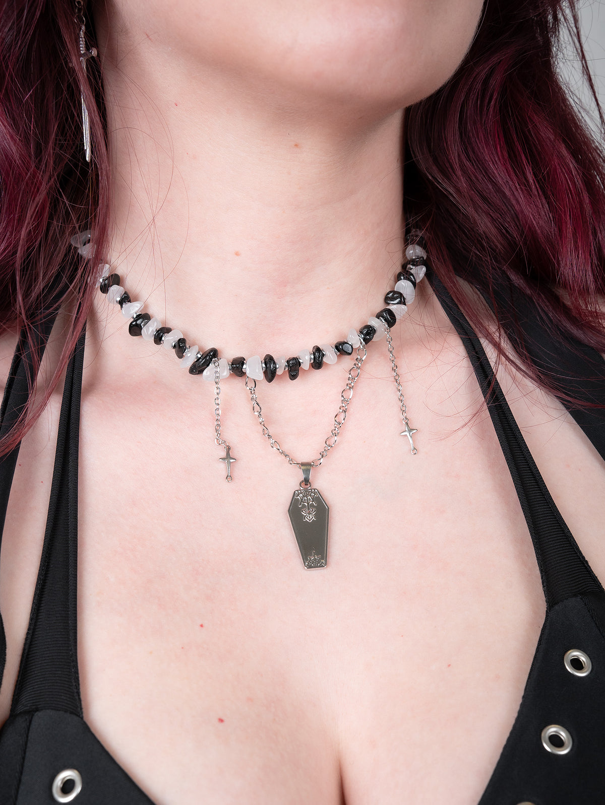 Choker z kamieni naturalnych Mortéa