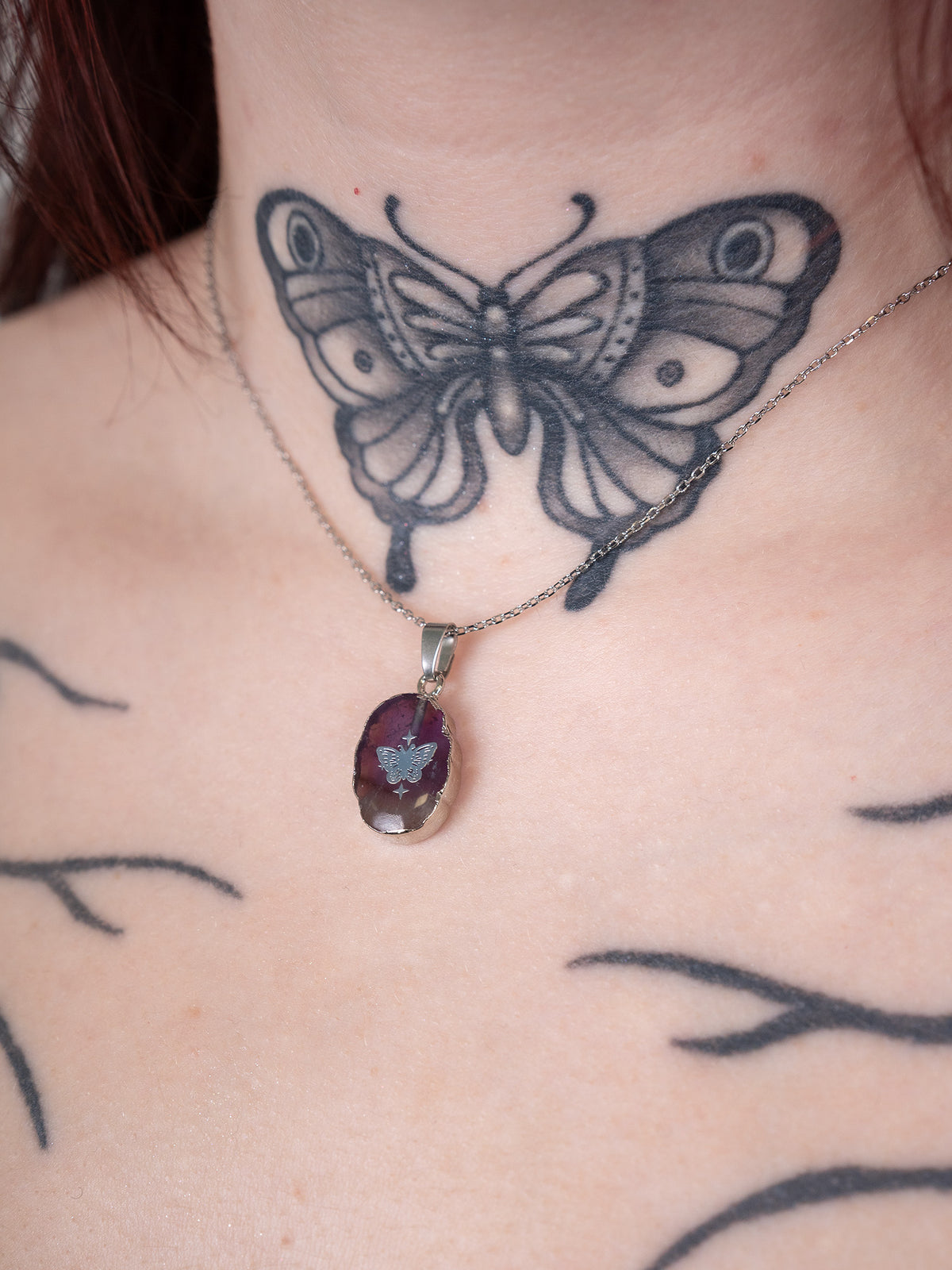 Naszyjnik z ametystem Violetwing