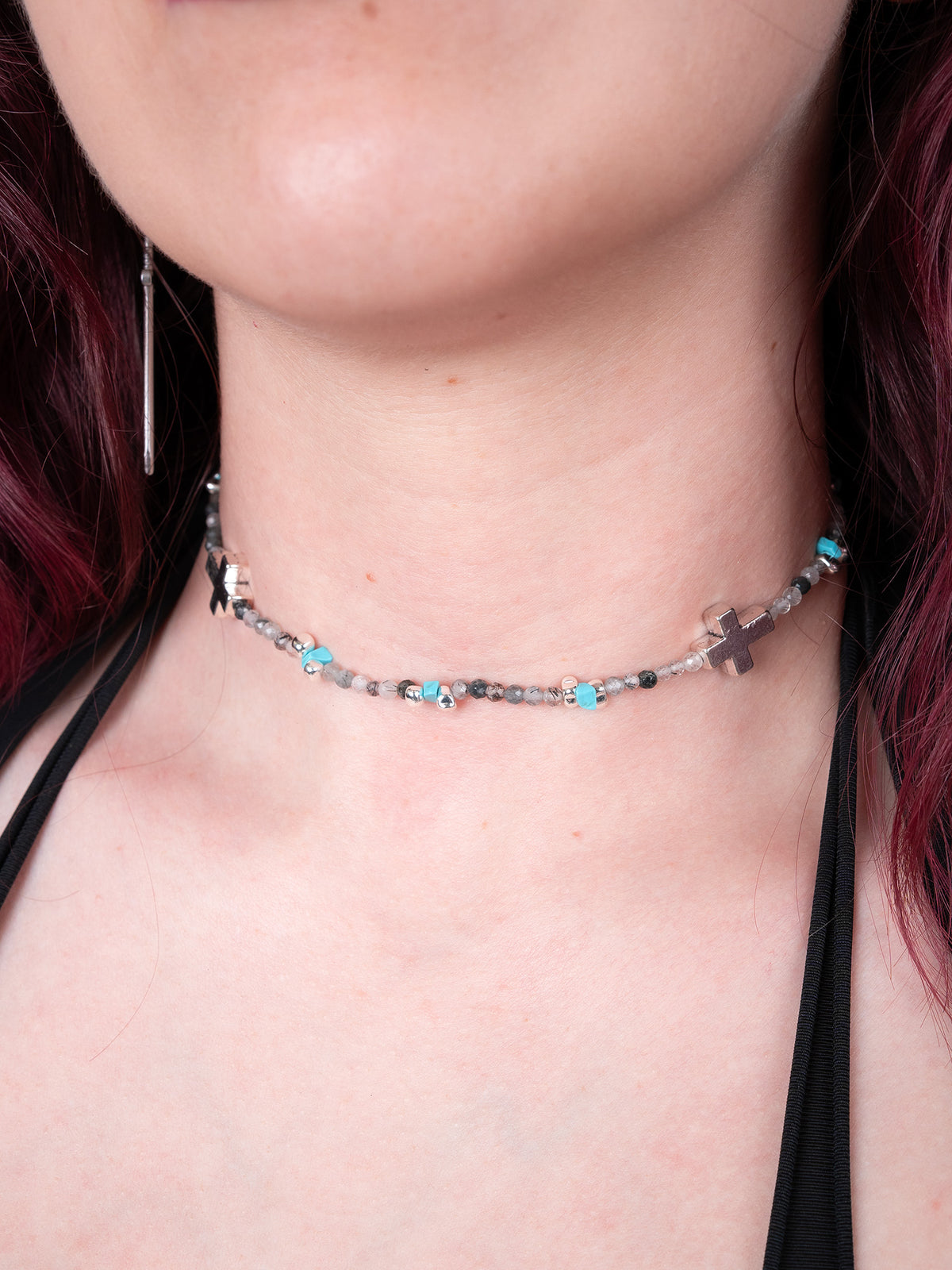 Choker z kamieni naturalnych Tribe