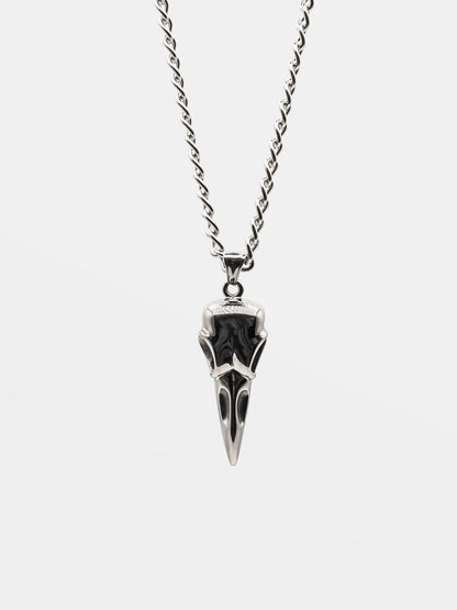 Raven Skull Necklace Worship