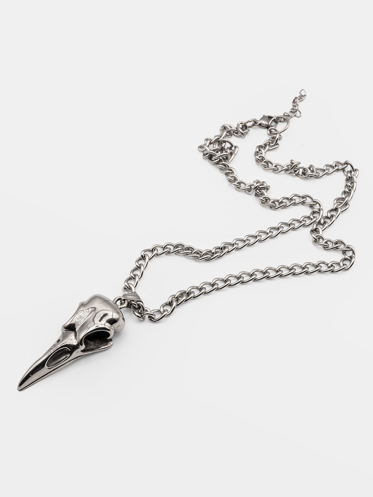 Raven Skull Necklace Worship