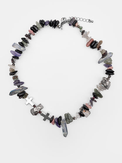 Choker z kamieni naturalnych Mantra
