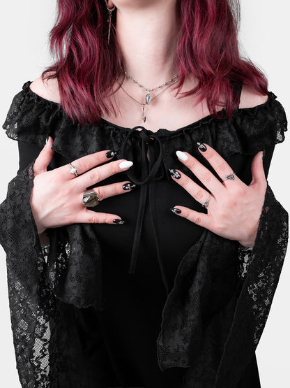 Sukienka z koronkowymi rękawami Enchantress