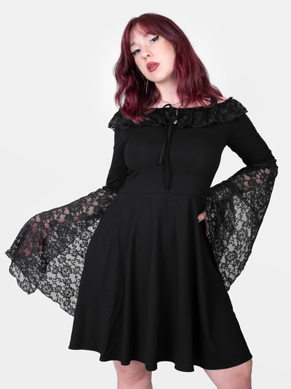 Sukienka z koronkowymi rękawami Enchantress