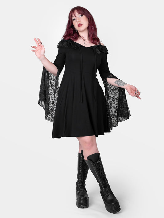 Sukienka z koronkowymi rękawami Enchantress