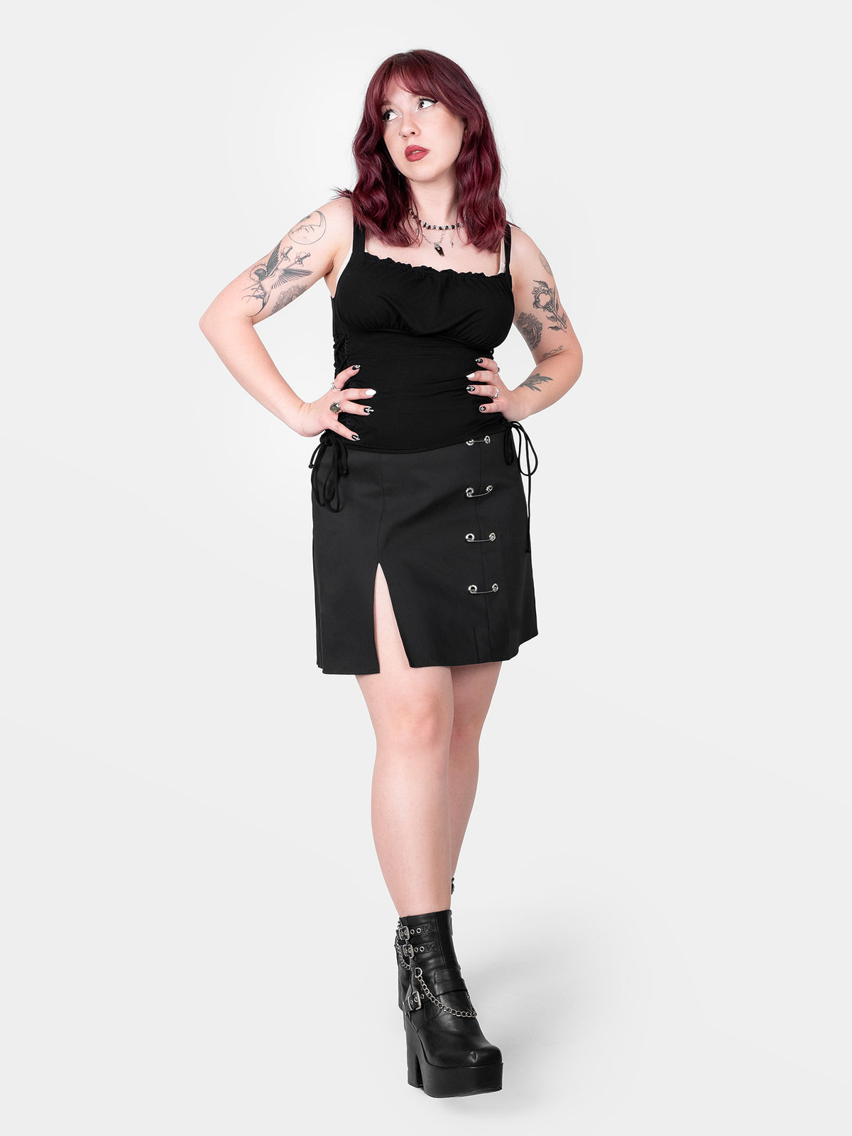 Top milkmaid z wiązaniami Vixen