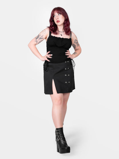 Top milkmaid z wiązaniami Vixen